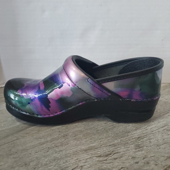 Dansko Professional‎ Mystic Patent Leather Nursing Clog Sz 39/9 Purple Podiatric - Picture 6 of 9